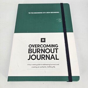 Overcoming Burnout Journal BestSelf 4 Week Guided Wellness Hardcover Book Diary